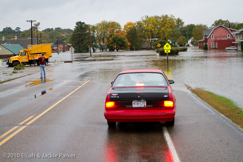 Flooding in Pine Island, MN