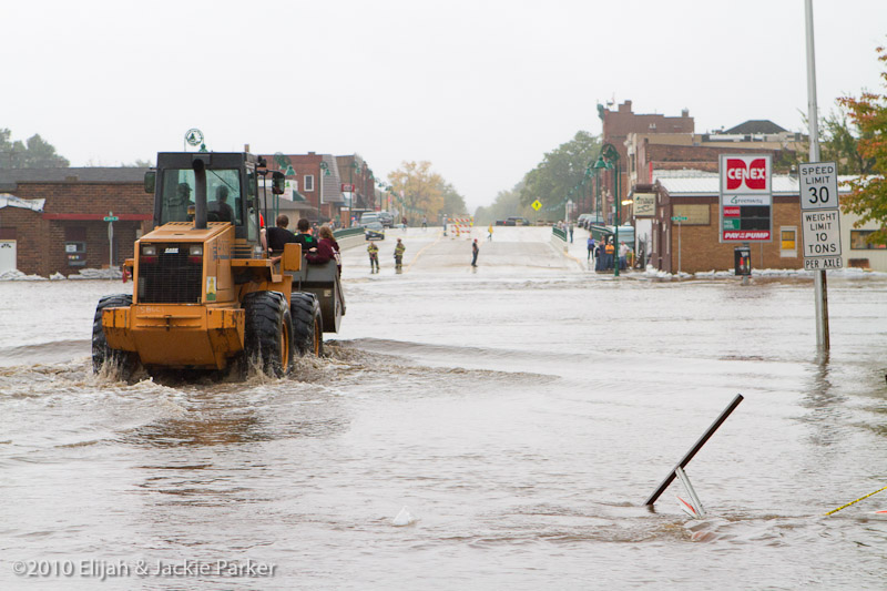 Flooding in Pine Island, MN