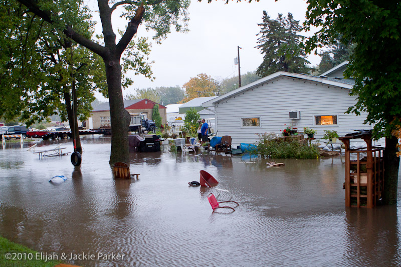 Flooding in Pine Island, MN